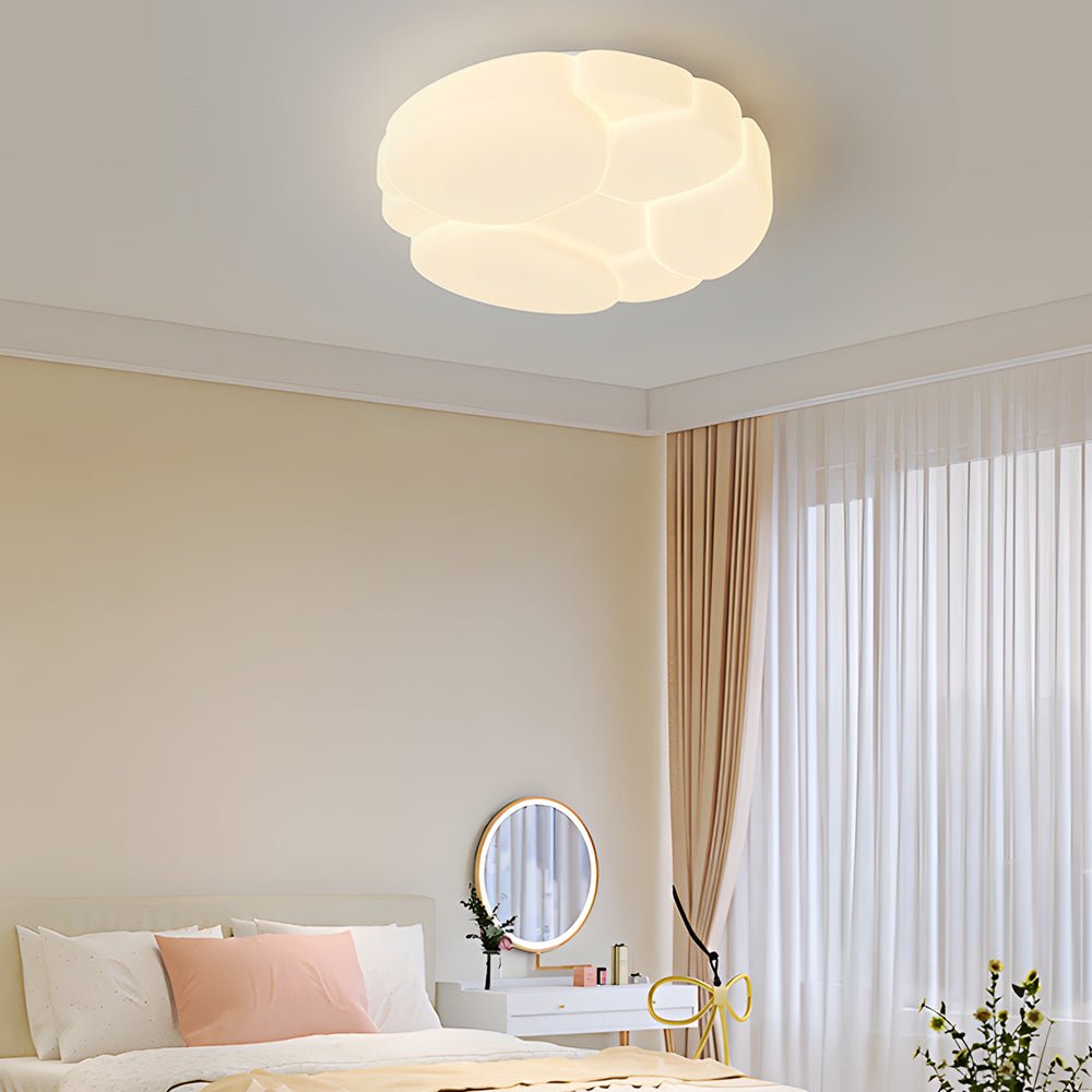 CHARLESTON MILKY ORB DIMMABLE CEILING LUMINAIRE