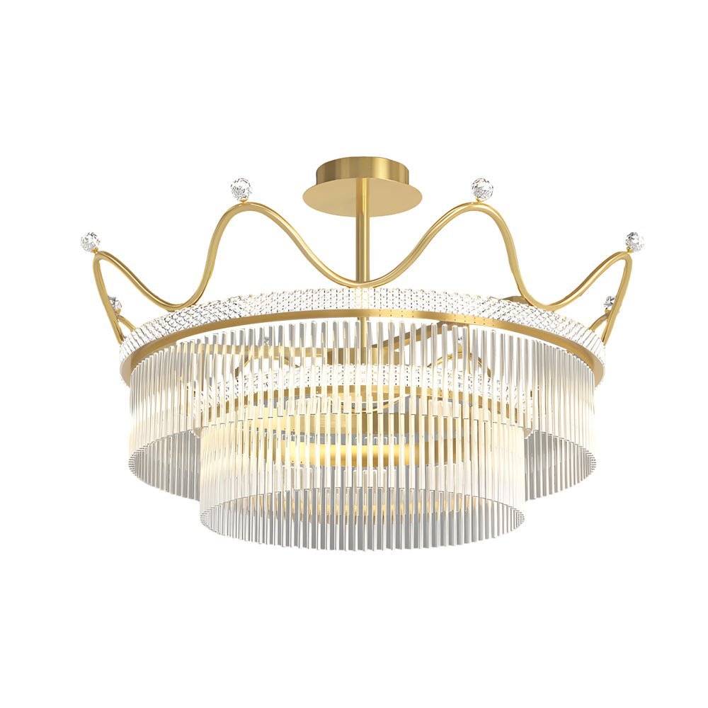 WINTERBORNE CRYSTAL ORB THREE-TIER DIMMING CHANDELIER