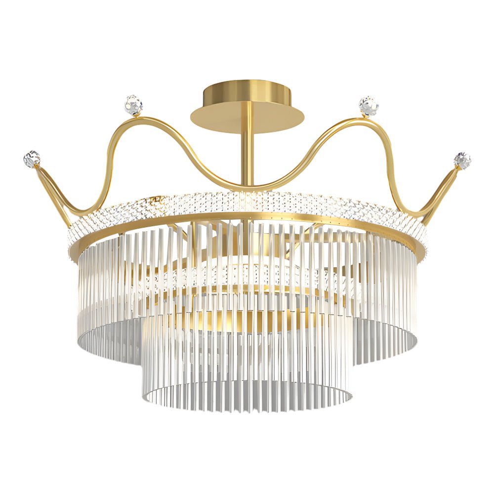 WINTERBORNE CRYSTAL ORB THREE-TIER DIMMING CHANDELIER