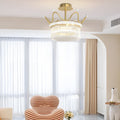 WINTERBORNE CRYSTAL ORB THREE-TIER DIMMING CHANDELIER