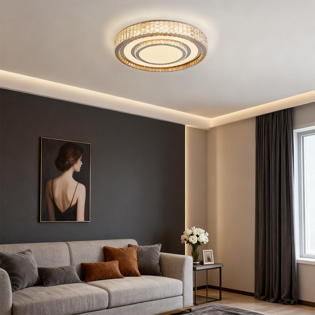 RAVENHURST CRYSTAL EMBRACE FLUSH LIGHT
