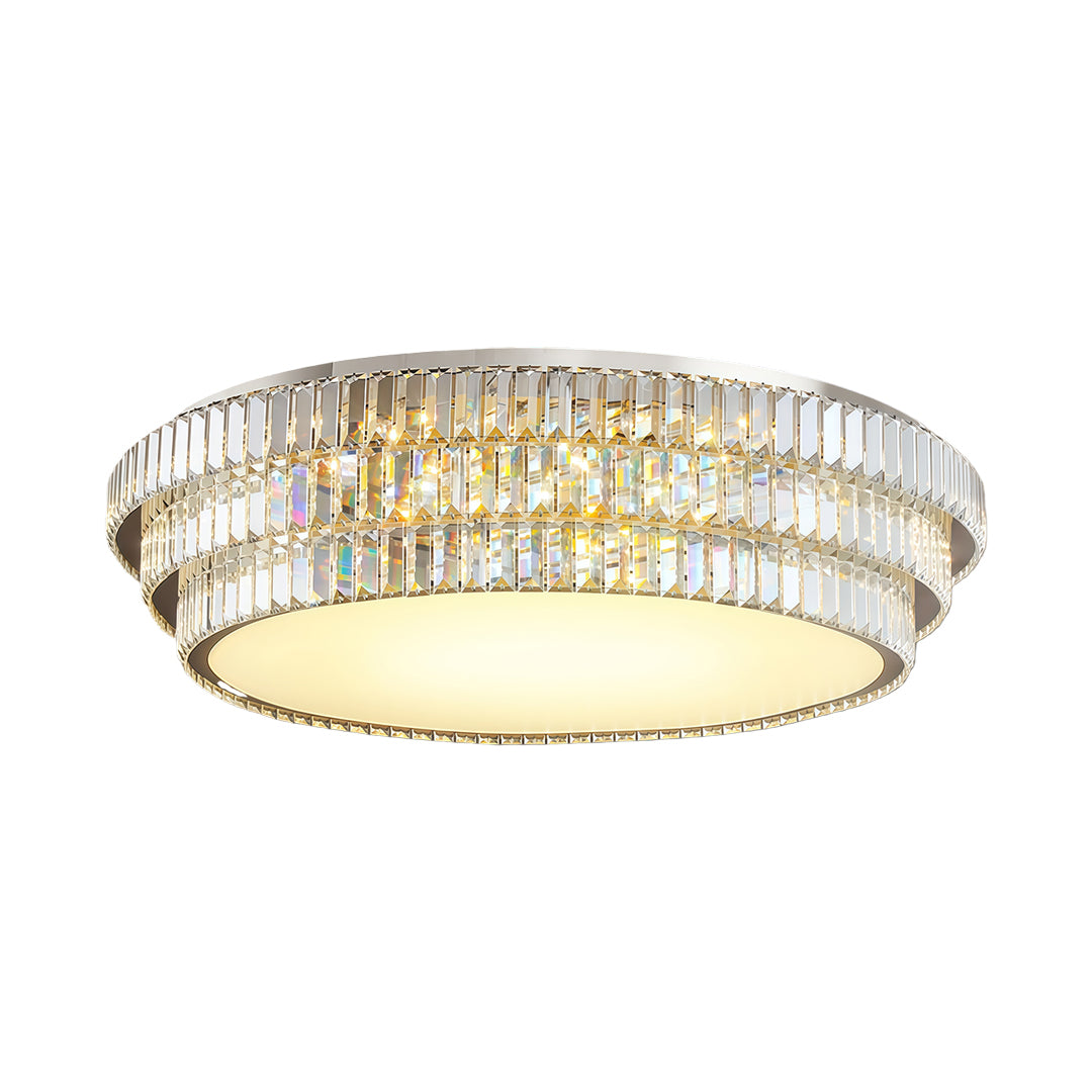 WINDSOR CRYSTAL RAY FLUSH MOUNT LUMINAIRE
