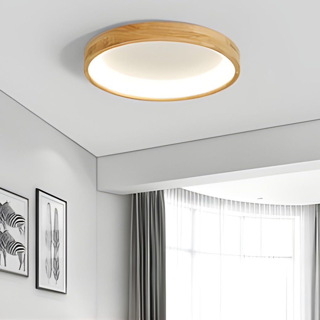 WINTERBOURNE WOODEN CIRCULAR DIMMABLE CEILING LANTERN