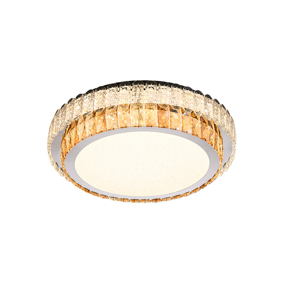 CHARLETON CRYSTAL EMBRACE FLUSH CEILING LANTERN