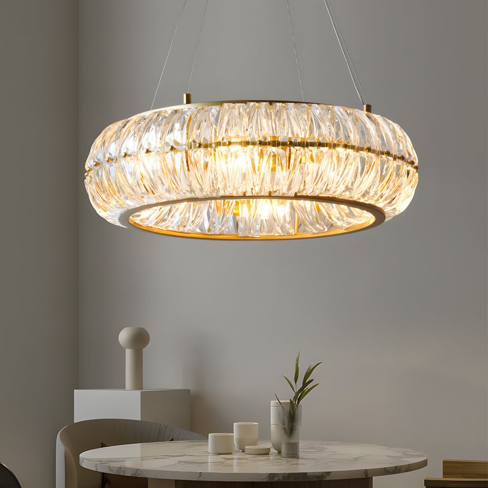 WINDSOR GLASS TRIO DIMMER CHANDELIER