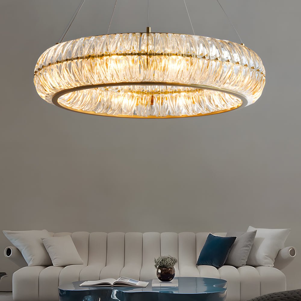WINDSOR GLASS TRIO DIMMER CHANDELIER