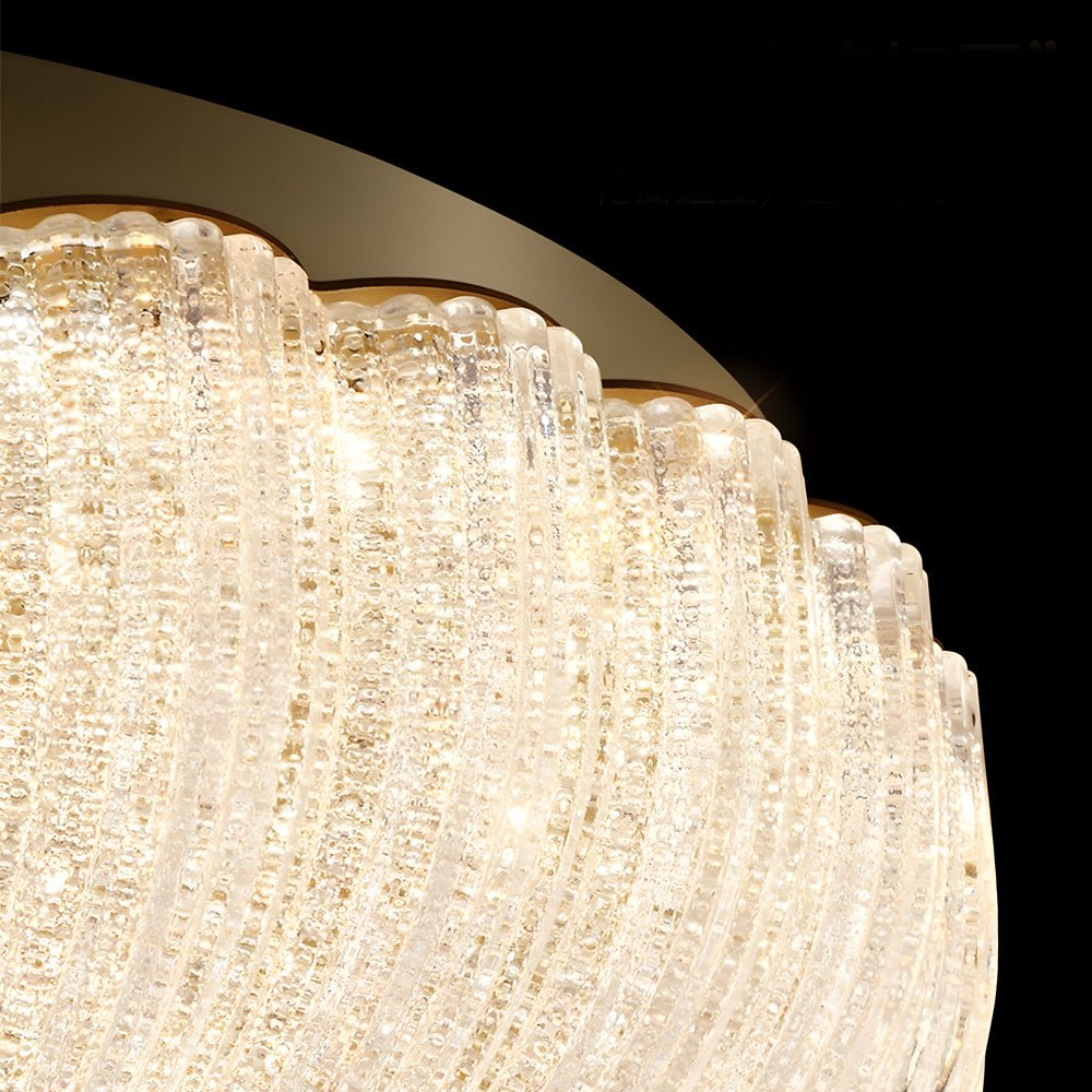 CHARLESTON COPPER TRILOGY CEILING LANTERN WITH DIMMING GLASS PETALS