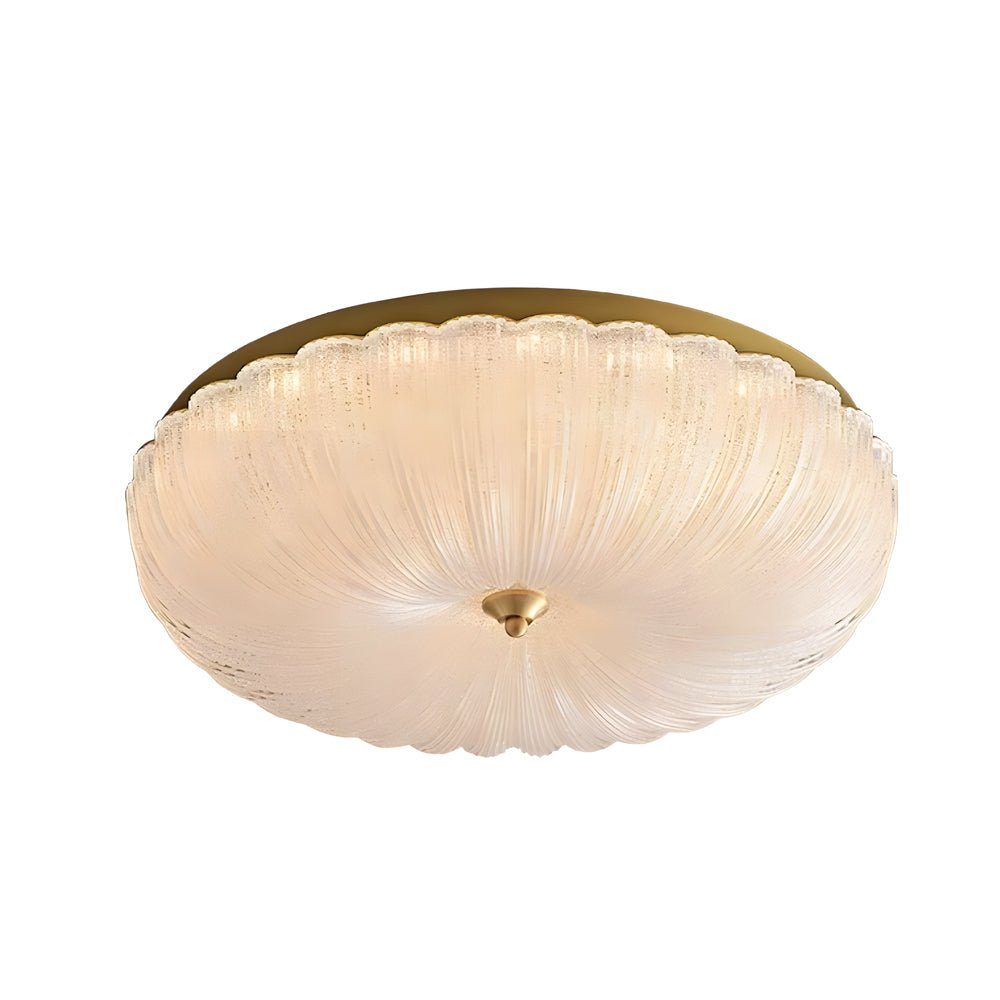 CHARLESTON COPPER TRILOGY CEILING LANTERN WITH DIMMING GLASS PETALS