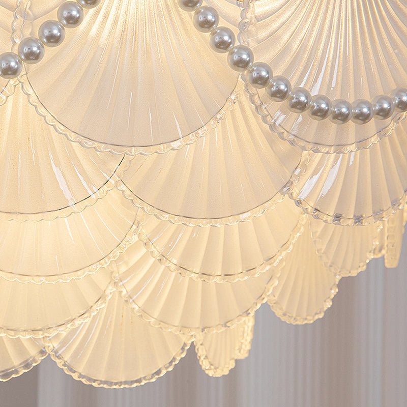 MARSEILLE SEASHELL GLASS DOME CHANDELIER WITH GRADUAL LIGHTING