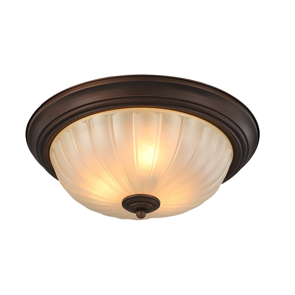 WINTHROP ROUND GLASS ILLUMINATOR WITH IRON FRAME