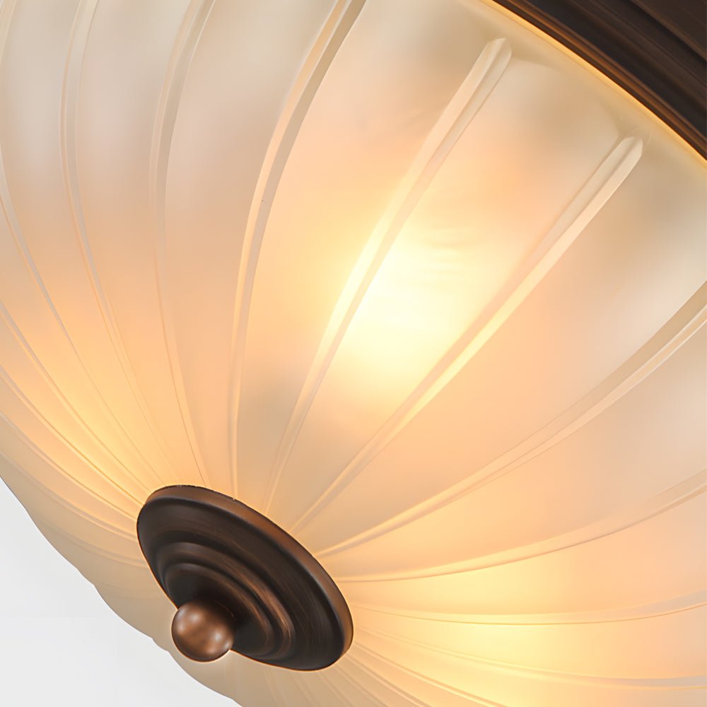 WINTHROP ROUND GLASS ILLUMINATOR WITH IRON FRAME
