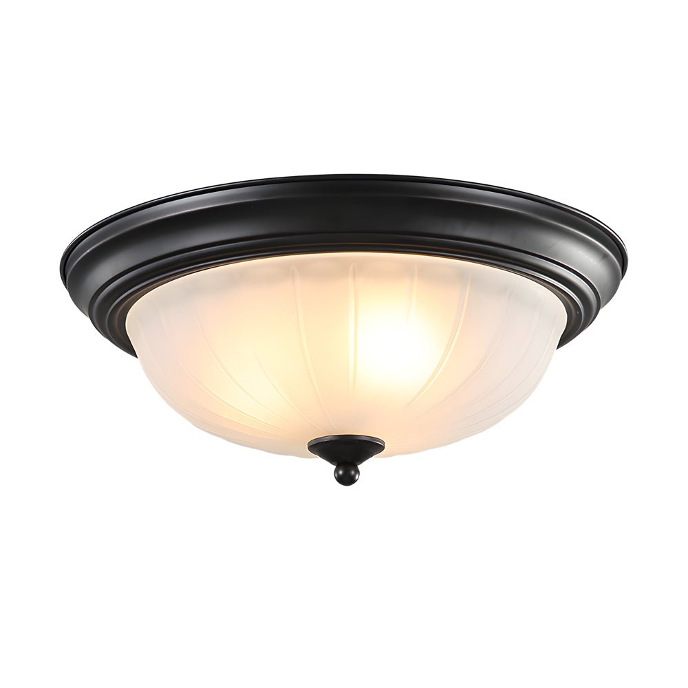 WINTHROP ROUND GLASS ILLUMINATOR WITH IRON FRAME