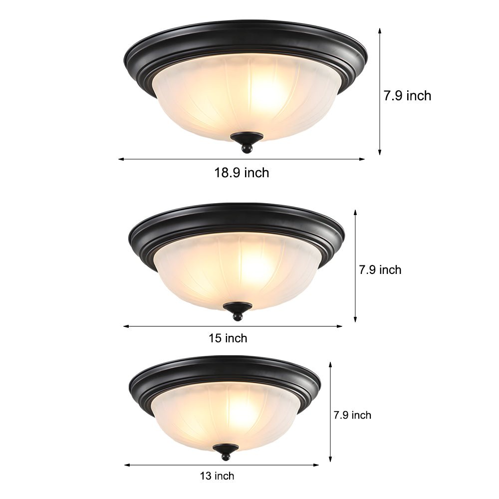 WINTHROP ROUND GLASS ILLUMINATOR WITH IRON FRAME