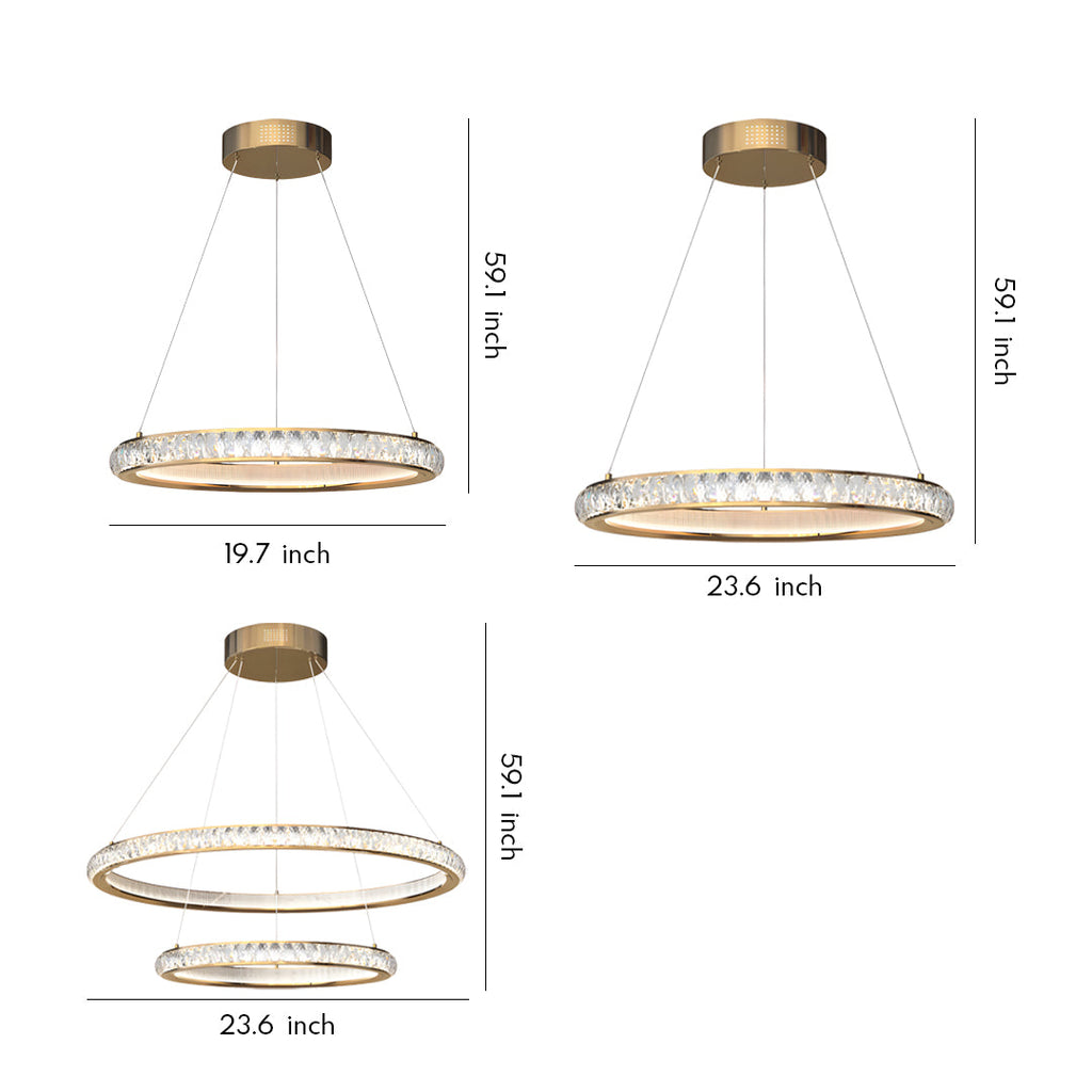 VERITY GILDED CRYSTAL ORB CEILING LUMINAIRE