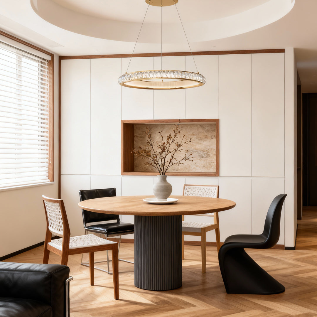 VERITY GILDED CRYSTAL ORB CEILING LUMINAIRE