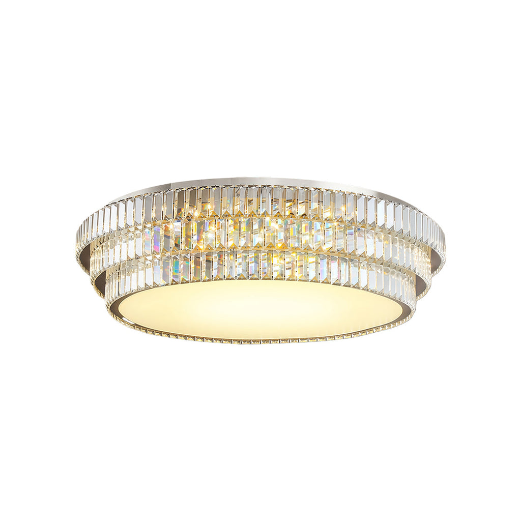 WINDSOR CRYSTAL RAY FLUSH MOUNT LUMINAIRE