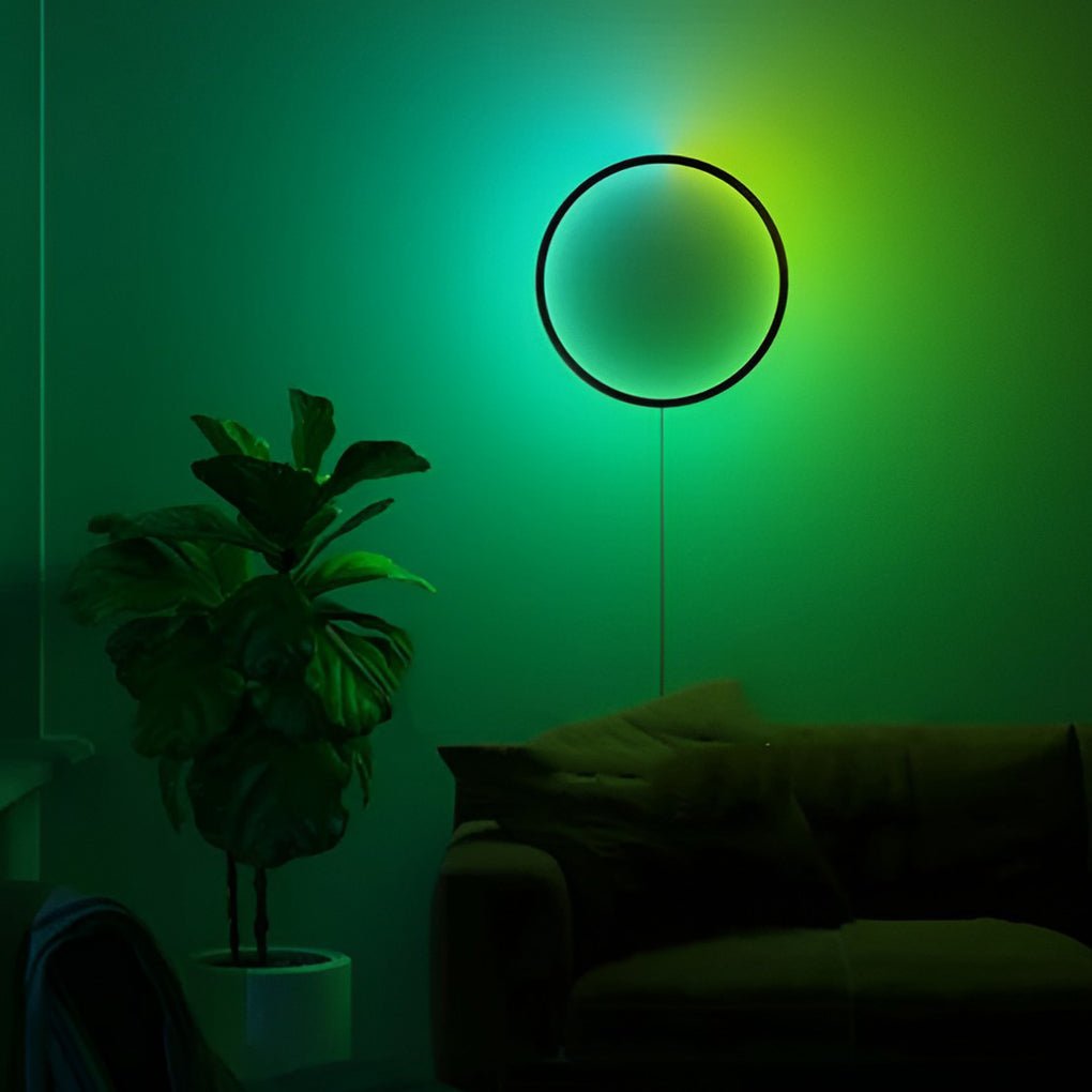 WHITBY CIRCLE COLORSHIFT WALL LIGHT WITH TOUCH REMOTE AND WIRELESS APP CONTROL