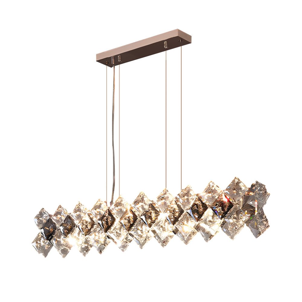 CHARLESTON CRYSTAL RADIANCE 3-TIER DINING CHANDELIER