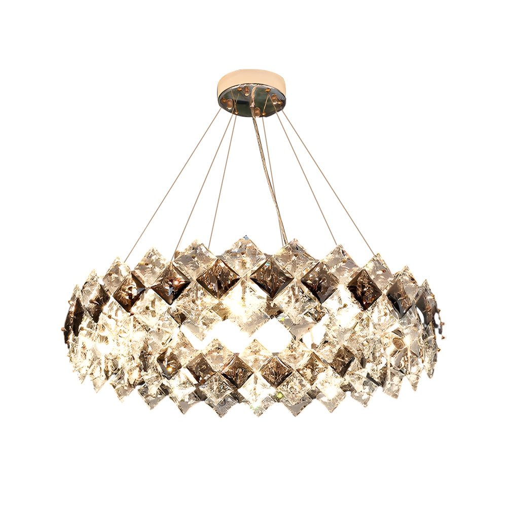 CHARLESTON CRYSTAL RADIANCE 3-TIER DINING CHANDELIER