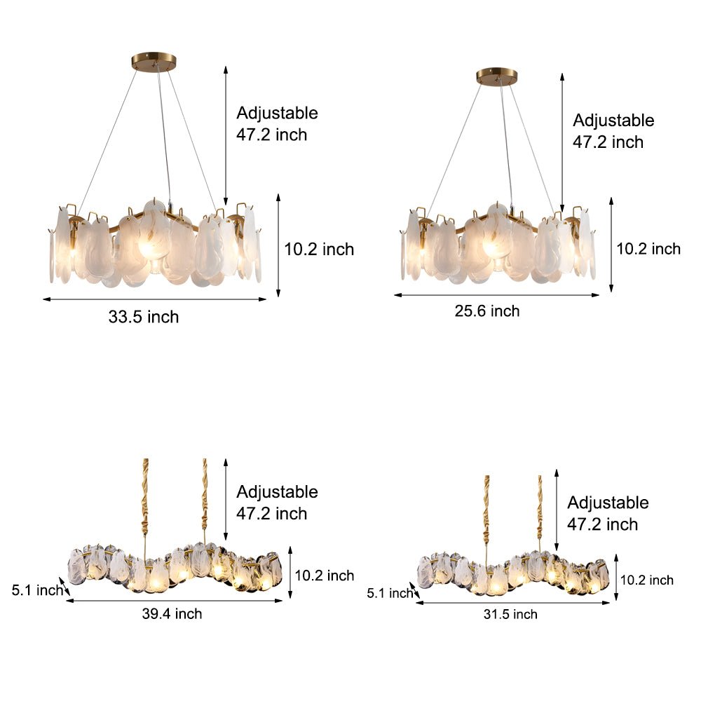 WINDSOR GLASS ORB CHANDELIER WITH TRIPLE DIMMER