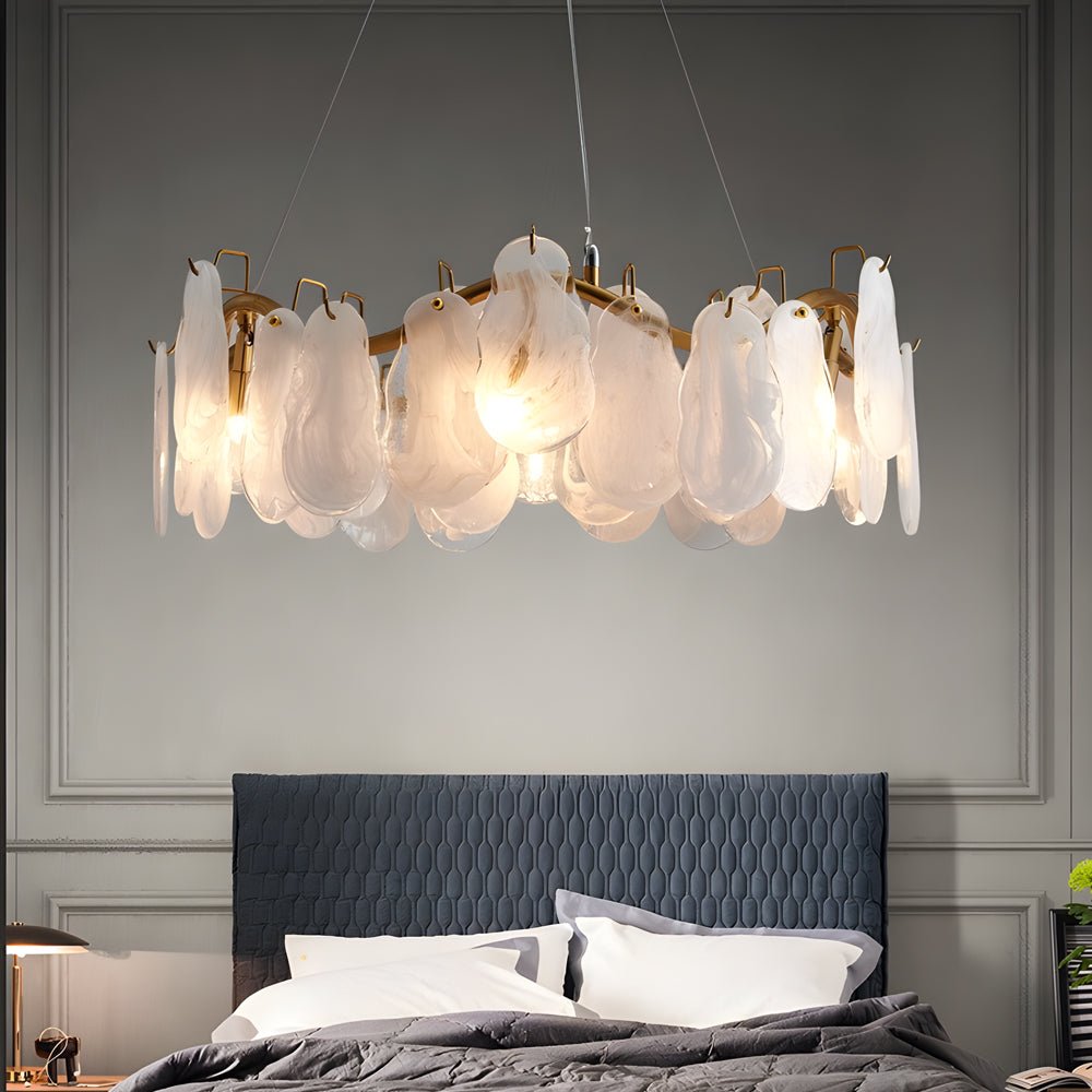 WINDSOR GLASS ORB CHANDELIER WITH TRIPLE DIMMER