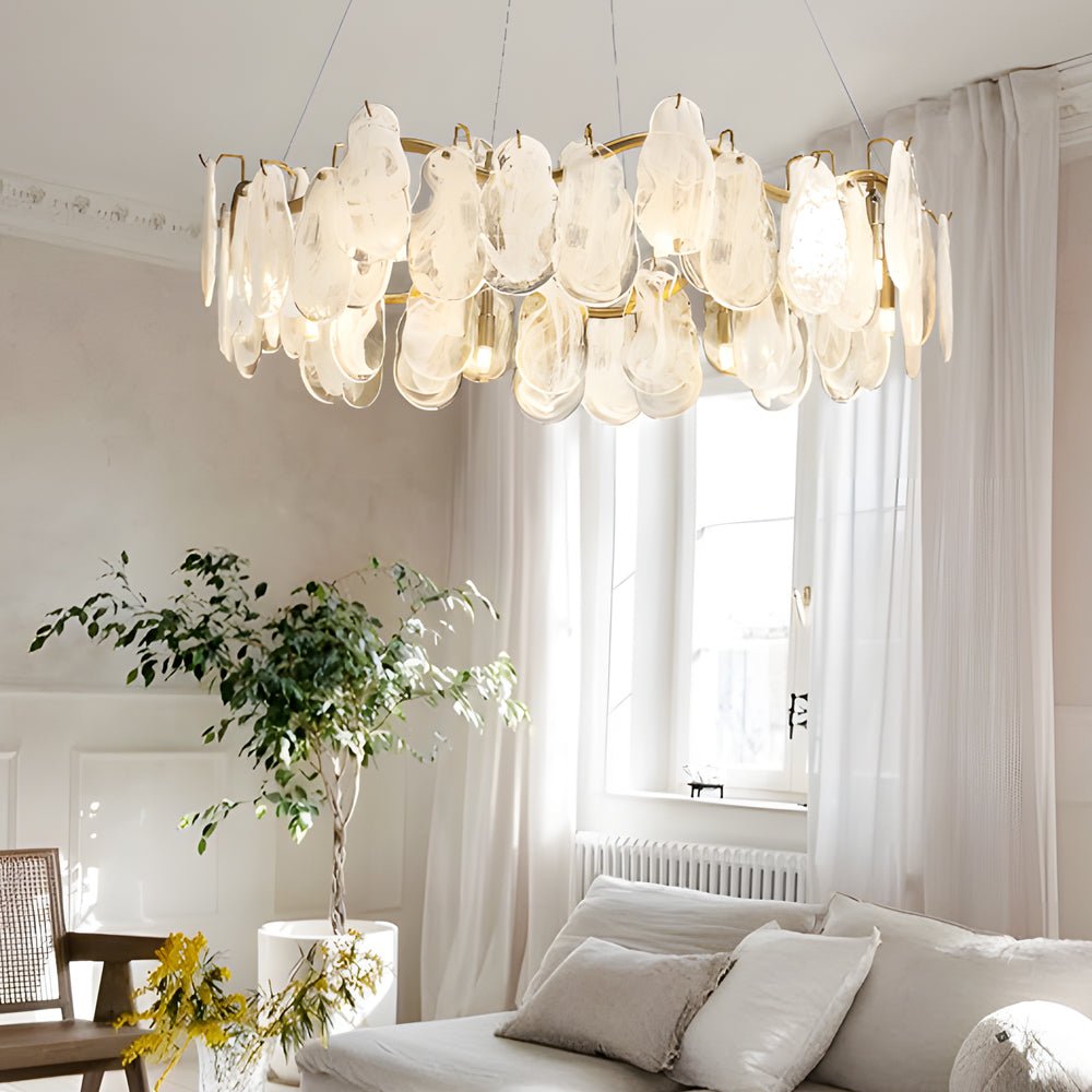 WINDSOR GLASS ORB CHANDELIER WITH TRIPLE DIMMER