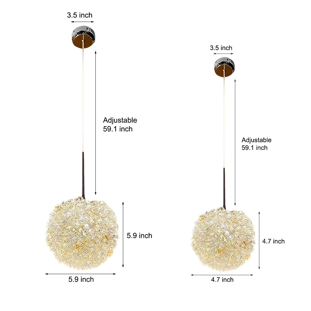 WINSLOW CRYSTAL ORB THREE-TIERED DIMMABLE PENDANT LIGHT"  
2. "FARNWORTH SPHERICAL GLASS HANGING LANTERN WITH VARIABLE BRIGHTNESS"  
3. "HAMPSTEAD POLISHED CRYSTAL GLOBE PENDANT WITH TRIPLE DIMMING"  
4. "BROMLEY LUSTROUS CRYSTAL BALL SUSPENDED LIGHT WITH
