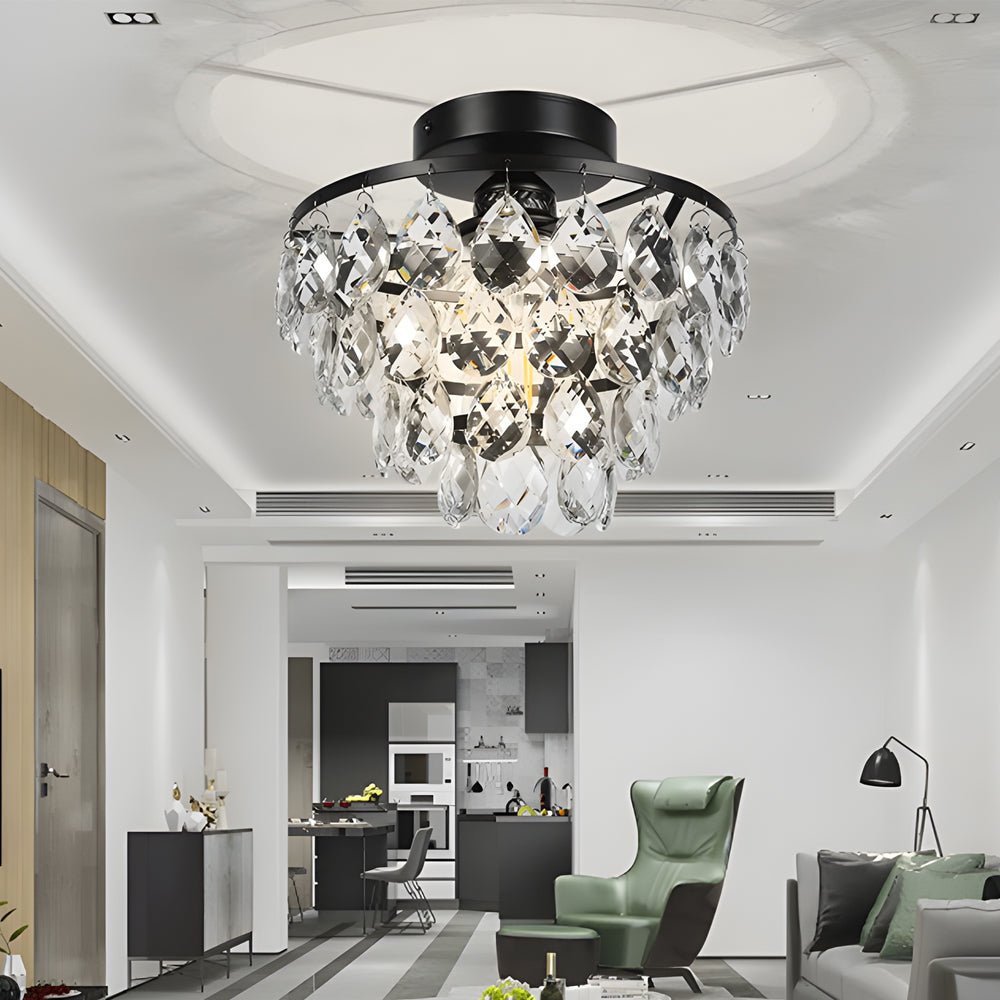 RAVENWOOD CRYSTAL ORB CEILING LANTERN