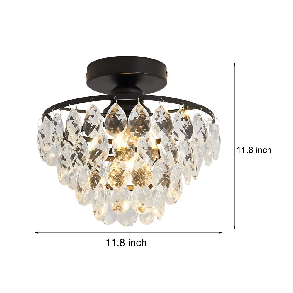 RAVENWOOD CRYSTAL ORB CEILING LANTERN