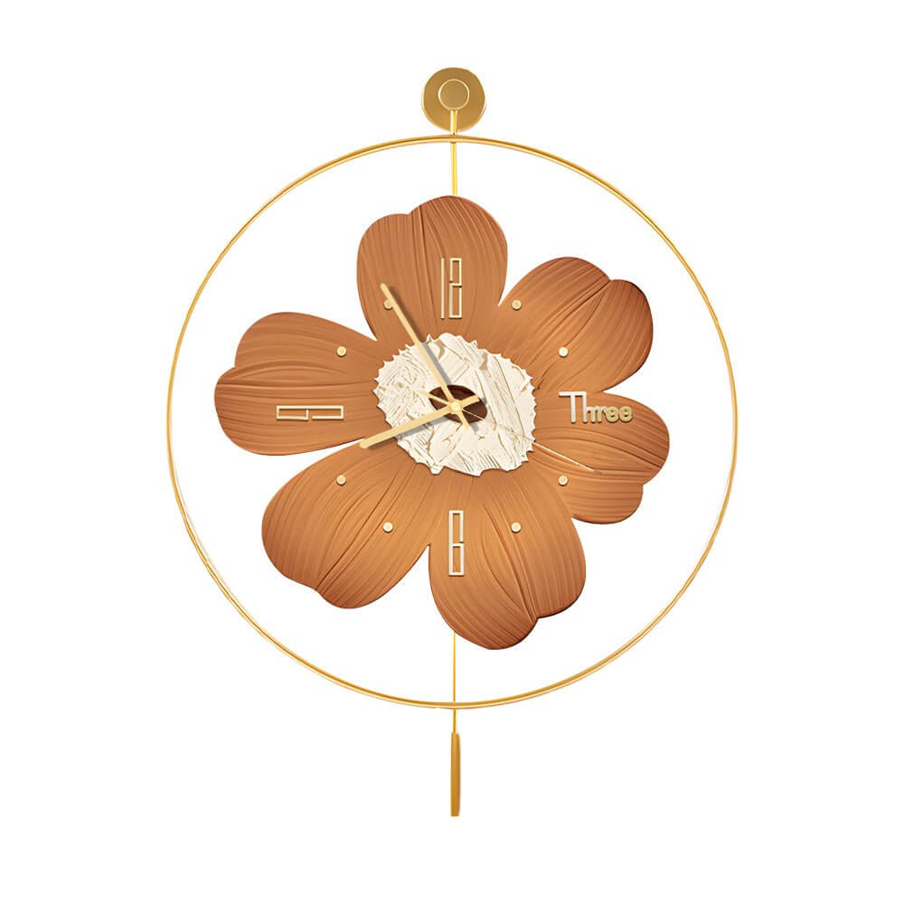 WINTERBOURNE FLORAL CIRCLE LED TIMEPIECE