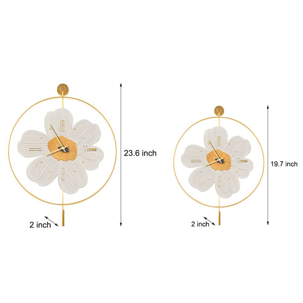 WINTERBOURNE FLORAL CIRCLE LED TIMEPIECE