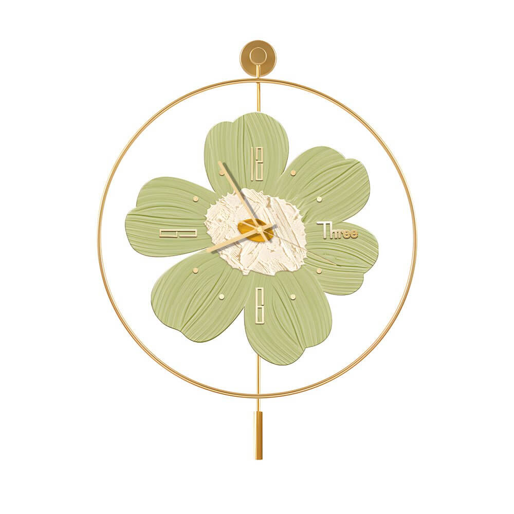 WINTERBOURNE FLORAL CIRCLE LED TIMEPIECE