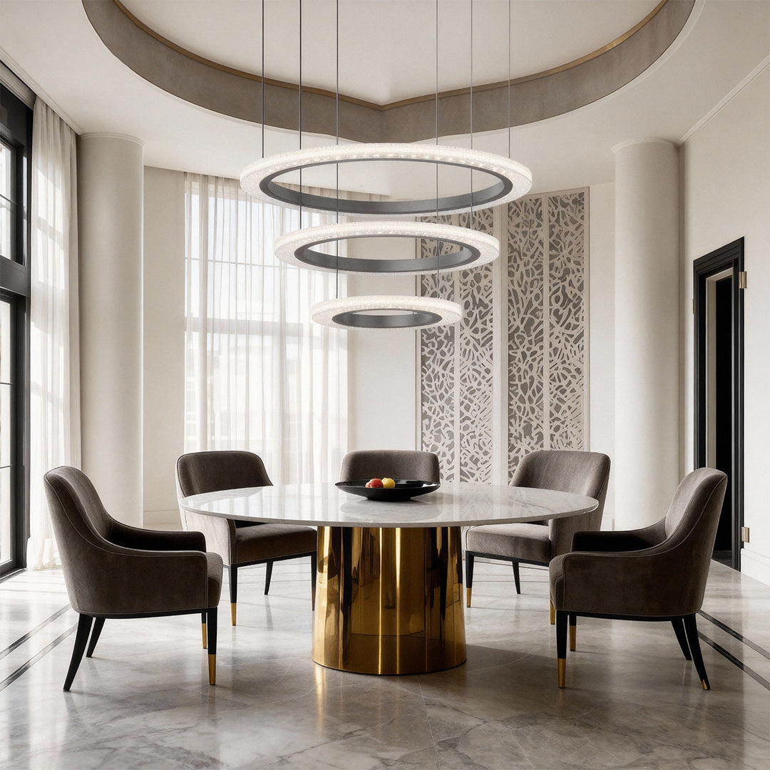 BRACKENDALE MODERN ACRYLIC ROUNDEL CEILING LANTERN