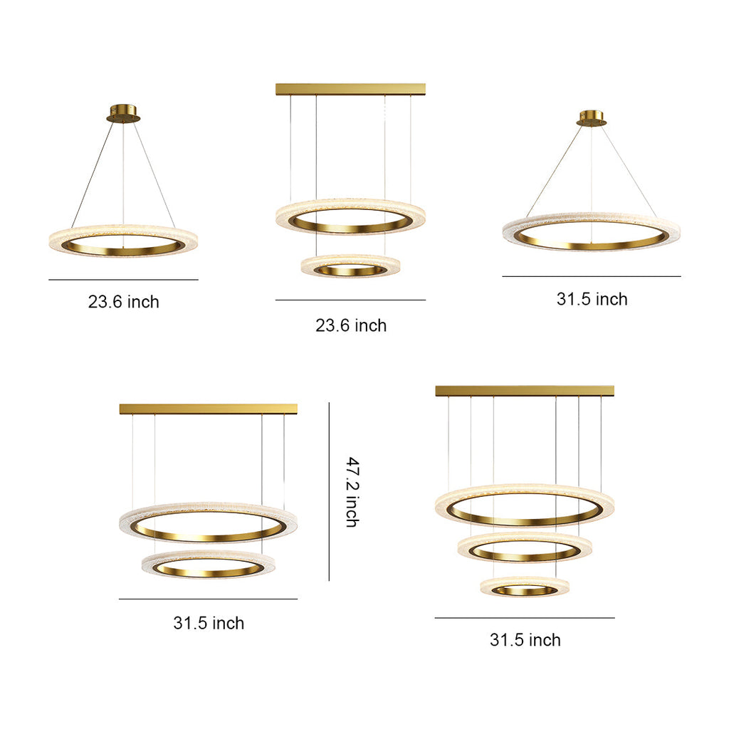 BRACKENDALE MODERN ACRYLIC ROUNDEL CEILING LANTERN