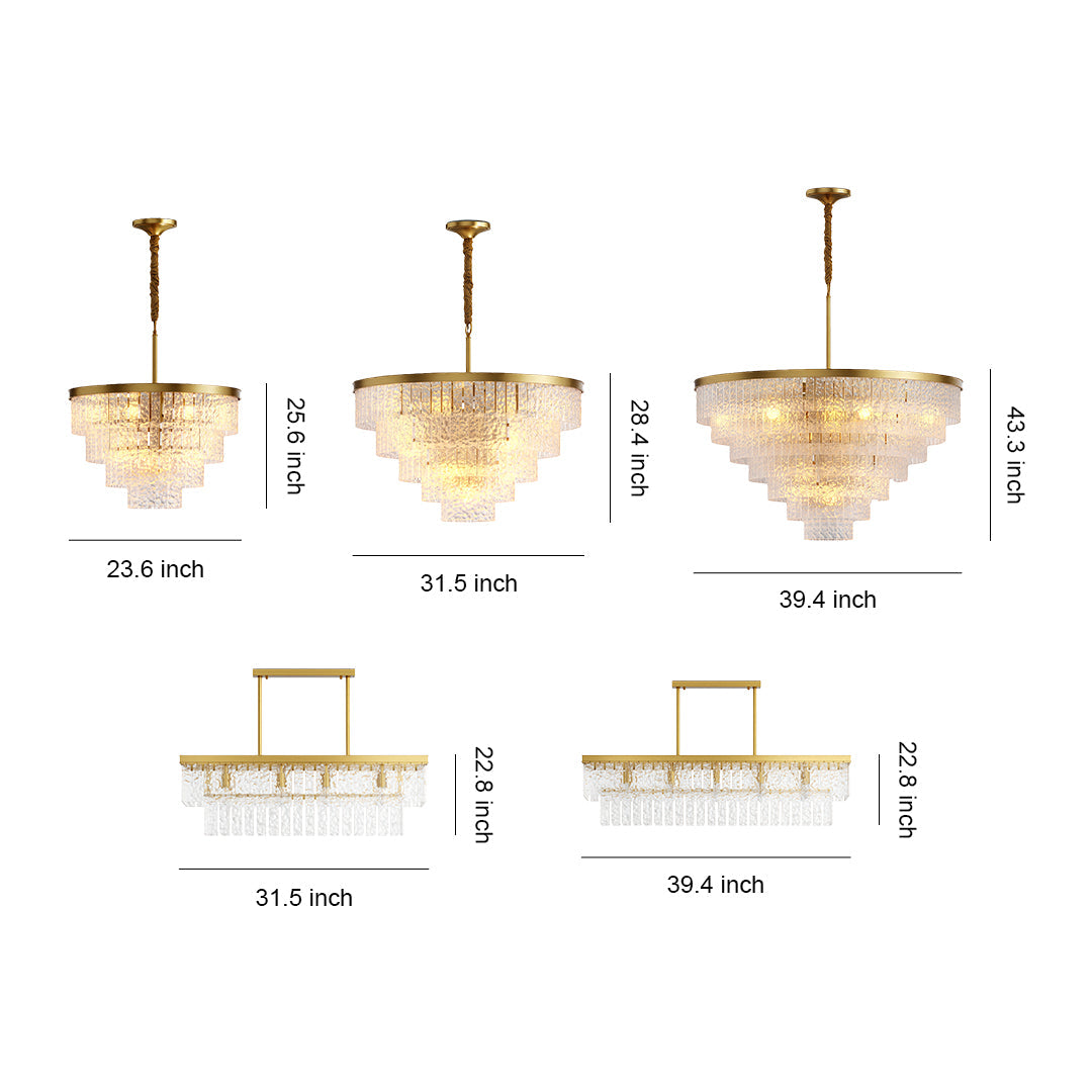 WINTHORPE COPPER CRESCENT CHANDELIER