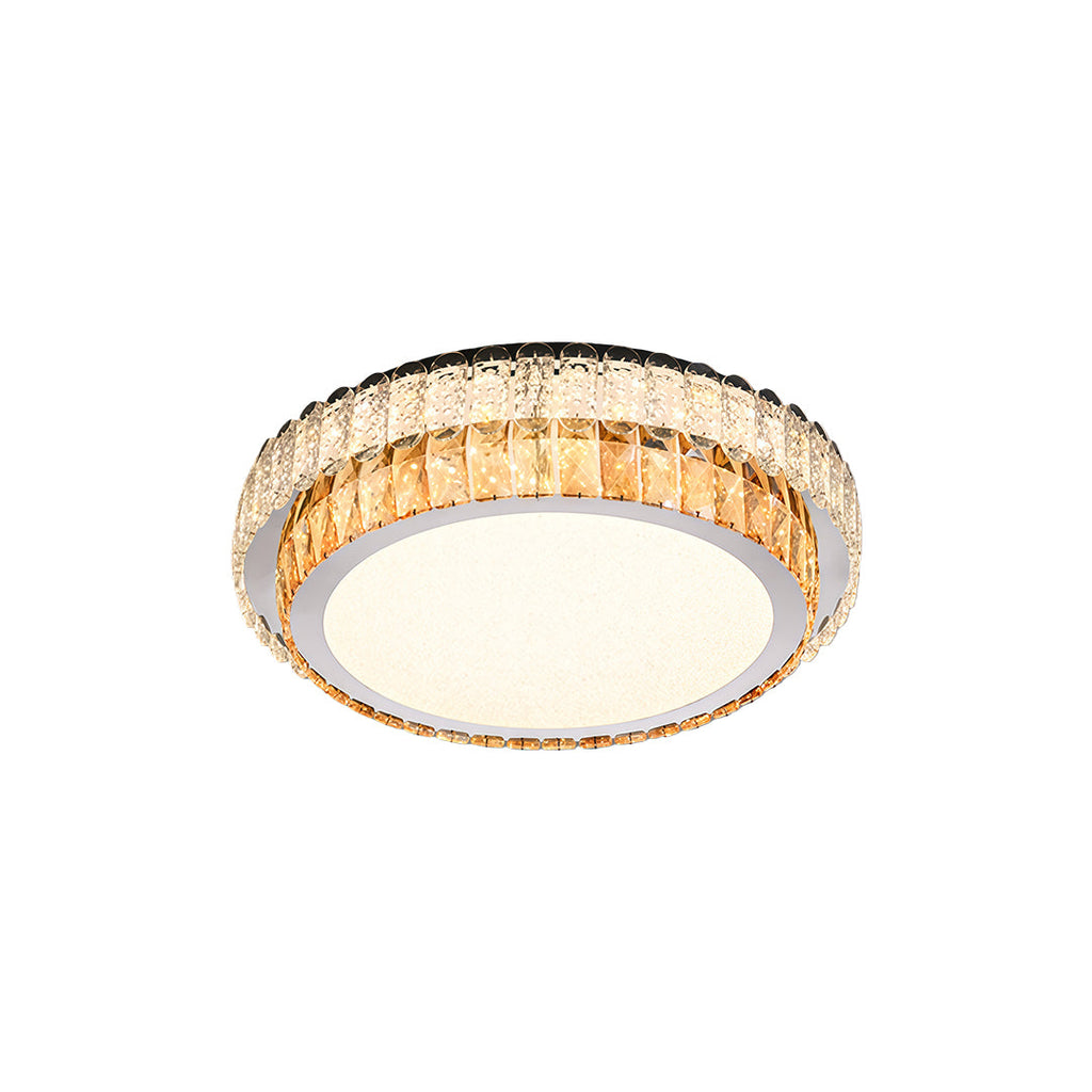 CHARLETON CRYSTAL EMBRACE FLUSH CEILING LANTERN