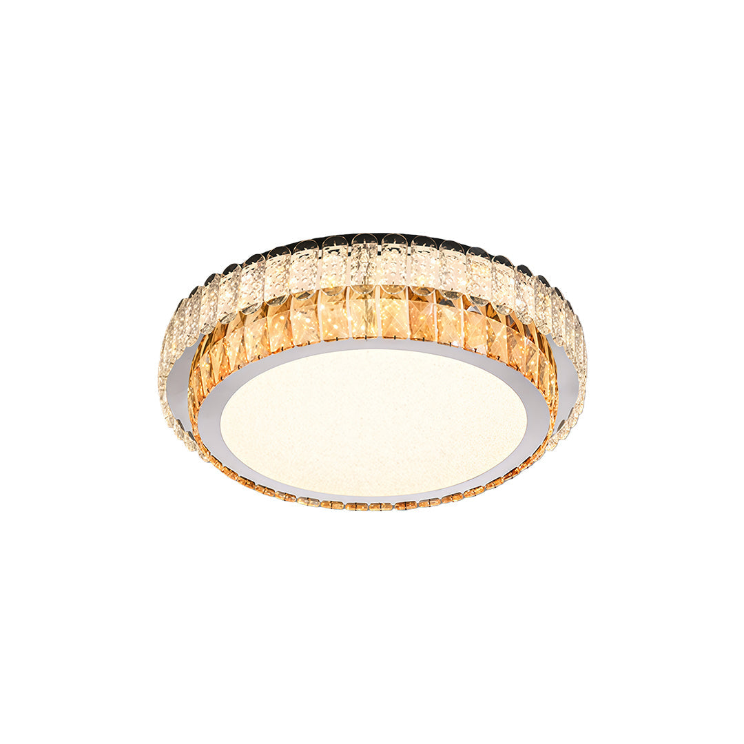 CHARLETON CRYSTAL EMBRACE FLUSH CEILING LANTERN