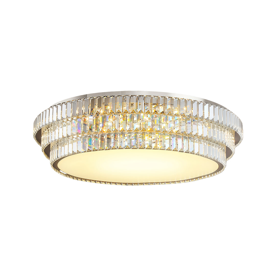 WINDSOR CRYSTAL RAY FLUSH MOUNT LUMINAIRE