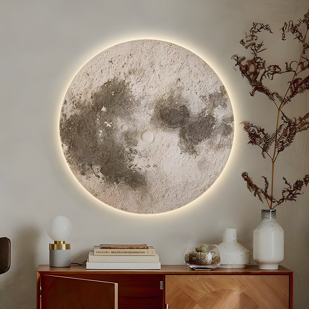ASTRAL GLOW 3D LUNAR SANDSTONE ART WITH VOICE-ACTIVATED LIGHTING