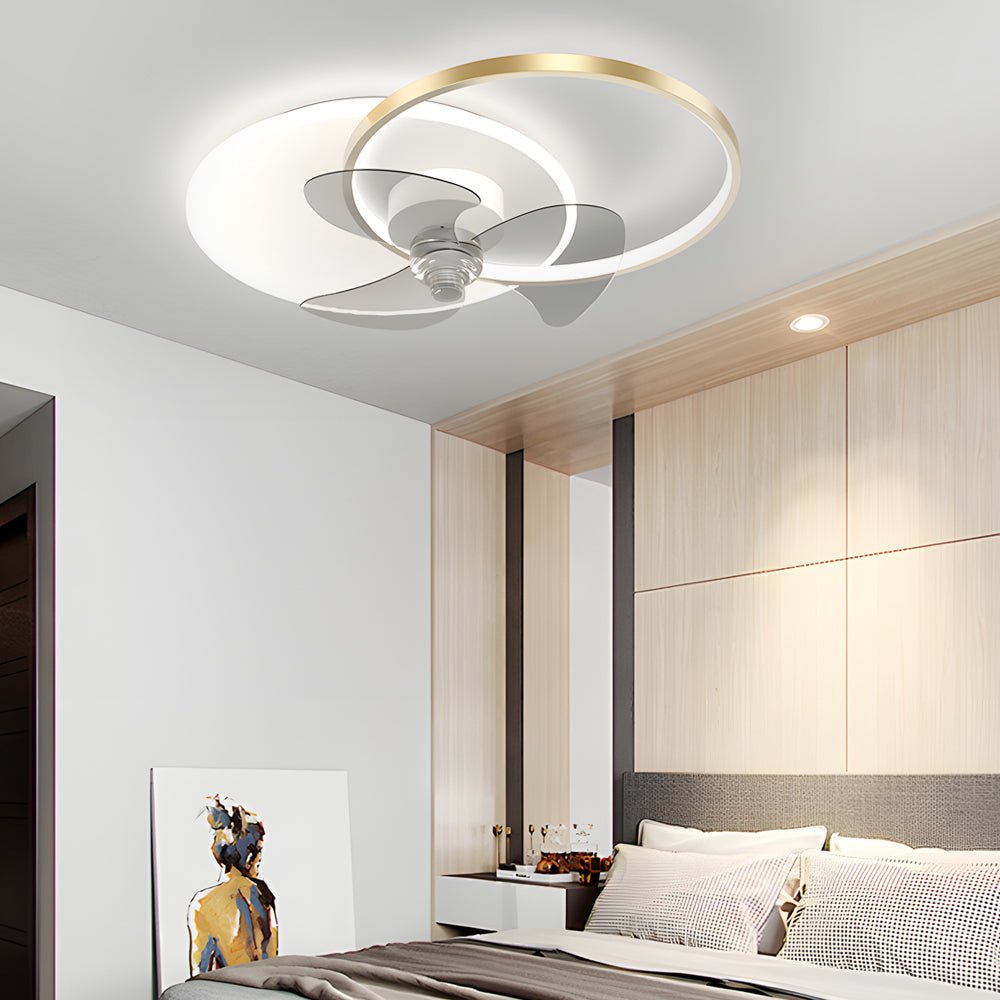 WINDSOR WHISPER MODERN CEILING FAN WITH TRIPLE DIMMING LED LIGHT