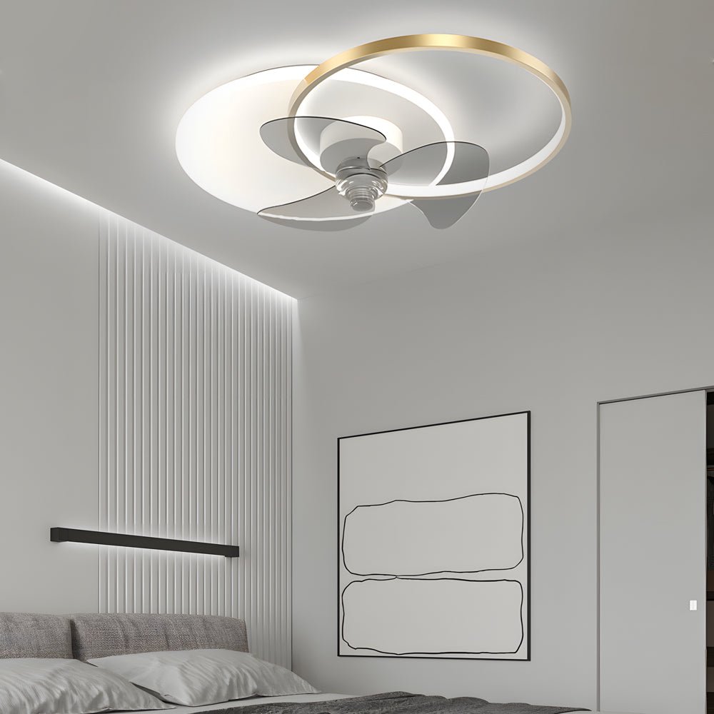 WINDSOR WHISPER MODERN CEILING FAN WITH TRIPLE DIMMING LED LIGHT