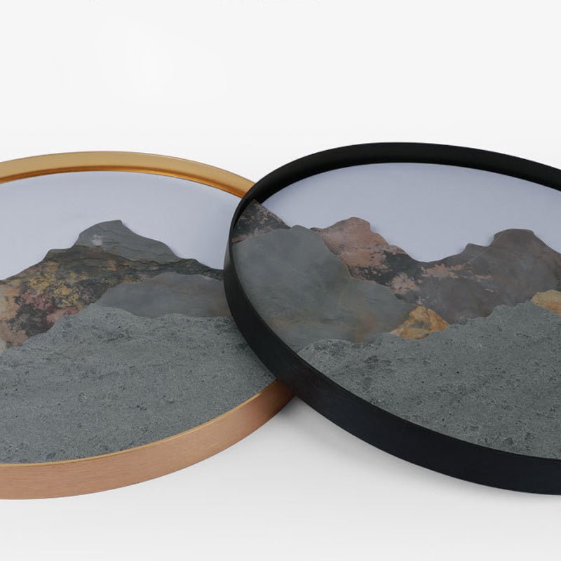 DERBYSHIRE STONE MOUNTAIN LANDSCAPE WALL LAMP