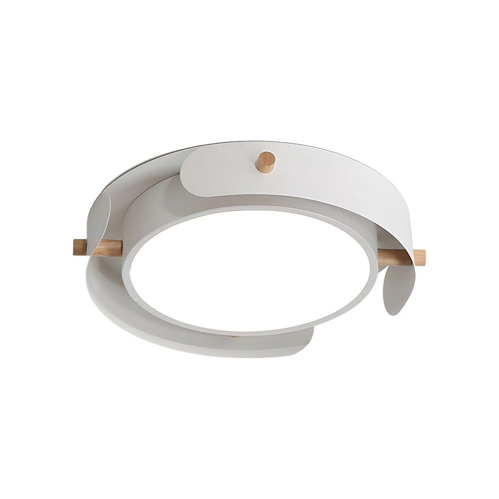 WINTERBOURNE METALLIC WOODEN DRUM CEILING FIXTURE