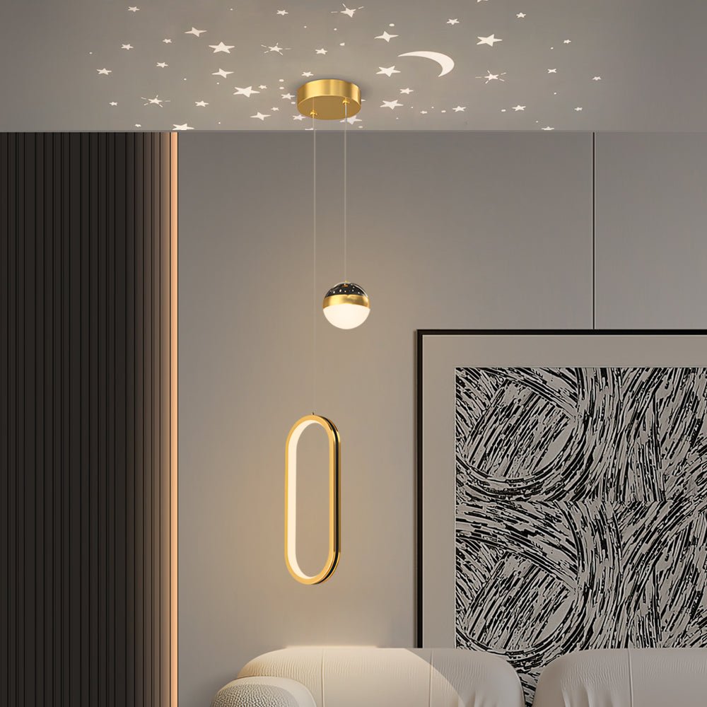 WILLOUGHBY STARLIT CIRCLE PENDANT LAMP"  
2. "HENLEY MOONLIT OVAL DIMMABLE LIGHTING"  
3. "CAVENDISH TRIPLE-SHADE CEILING ILLUMINATOR"  
4. "ALDERSON ARTISAN STAR PROJECTOR PENDANT"  
5. "BRACKENRIDGE RADIANT OVAL HANGING LIGHT