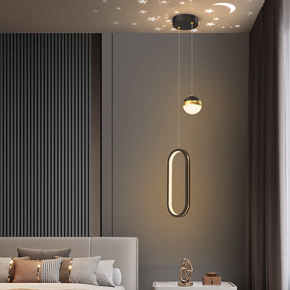 WILLOUGHBY STARLIT CIRCLE PENDANT LAMP"  
2. "HENLEY MOONLIT OVAL DIMMABLE LIGHTING"  
3. "CAVENDISH TRIPLE-SHADE CEILING ILLUMINATOR"  
4. "ALDERSON ARTISAN STAR PROJECTOR PENDANT"  
5. "BRACKENRIDGE RADIANT OVAL HANGING LIGHT
