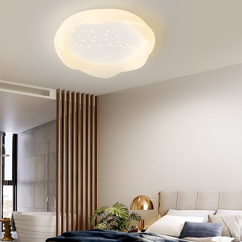 BRAMBLETON MILKY WHITE TRIPLE DIMMING CEILING LANTERN