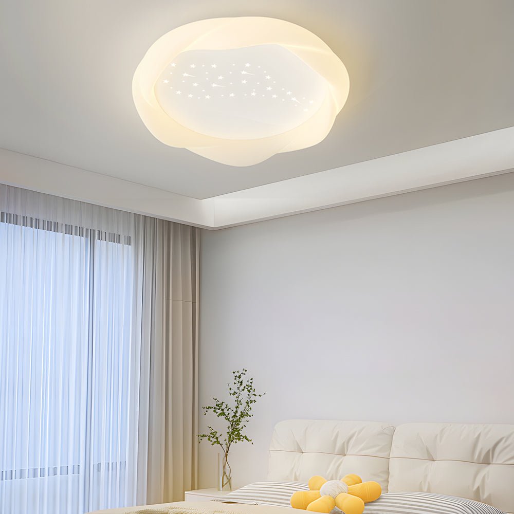 BRAMBLETON MILKY WHITE TRIPLE DIMMING CEILING LANTERN