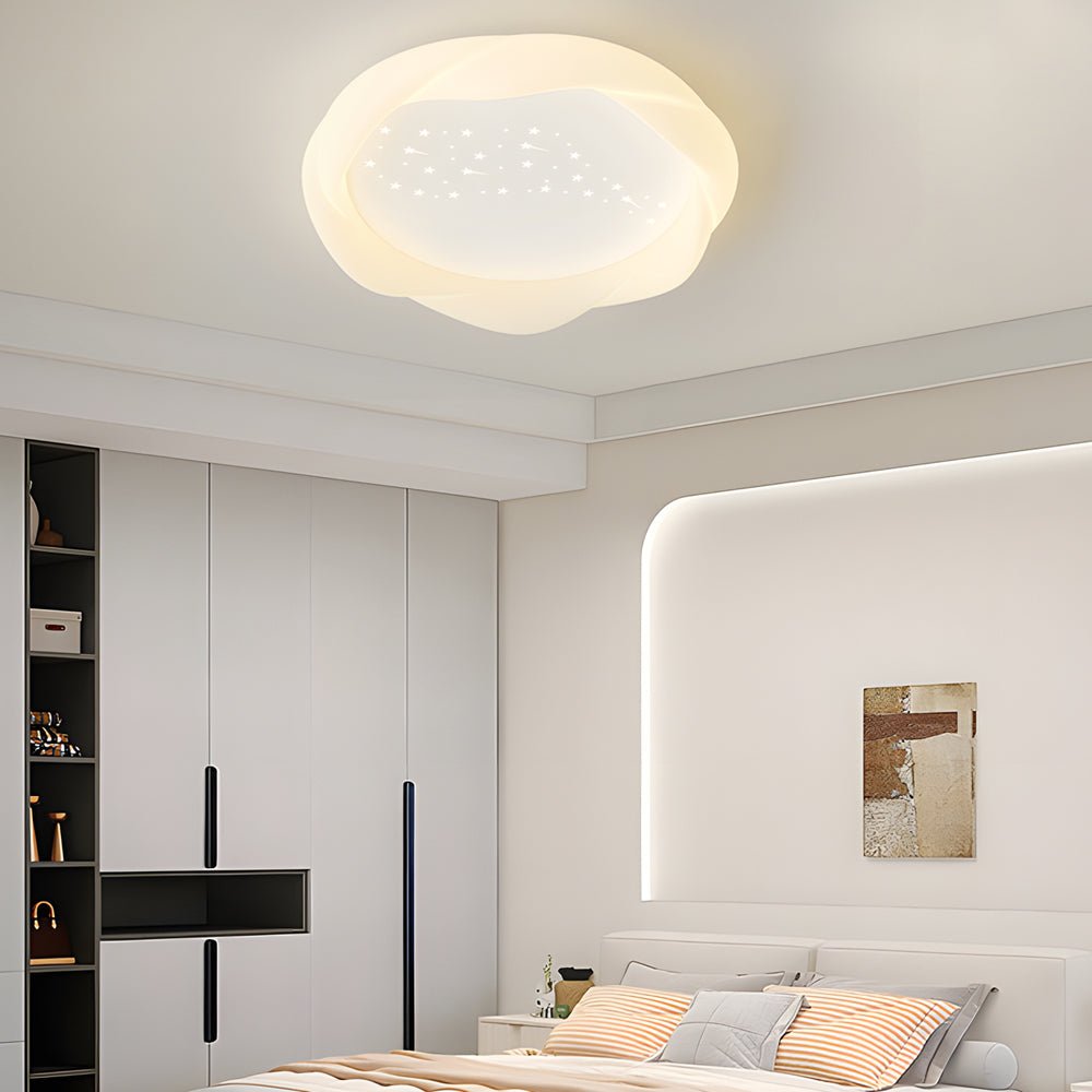BRAMBLETON MILKY WHITE TRIPLE DIMMING CEILING LANTERN