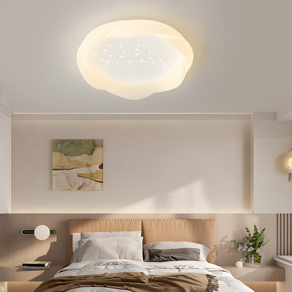 BRAMBLETON MILKY WHITE TRIPLE DIMMING CEILING LANTERN