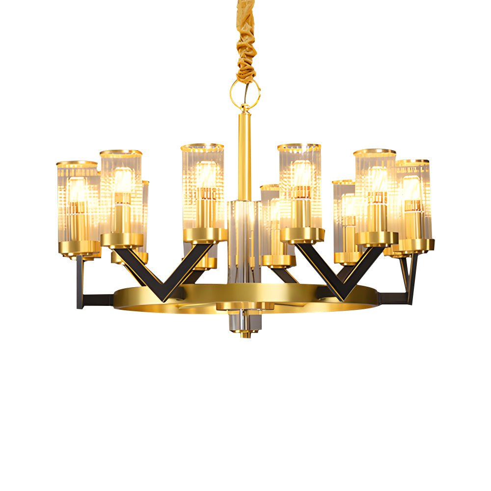 WINTHROP COPPER ORB MOLECULAR CHANDELIER